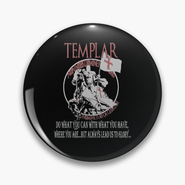 Item preview, Knights Templar Cross Shield Symbol Medieval Emblem Secret Order Non Nobis designed and sold by TopTeeShop.