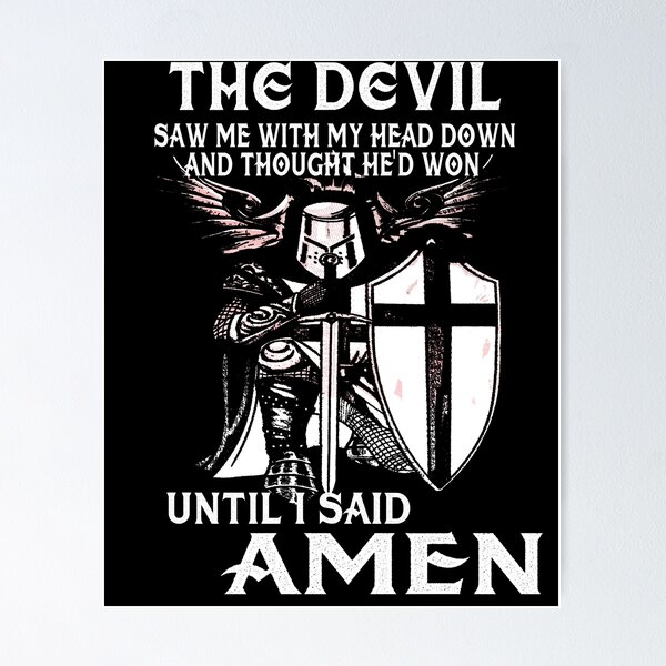 Item preview, Knights Templar Cross Shield Symbol Medieval Emblem Secret Order Amen designed and sold by TopTeeShop.