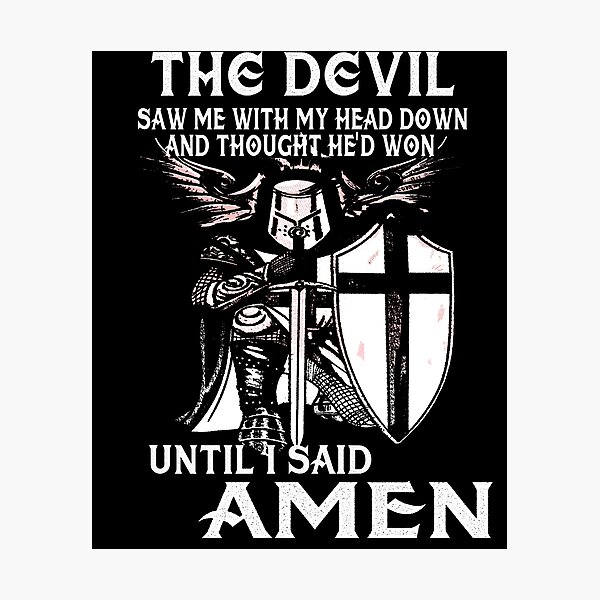 Item preview, Knights Templar Cross Shield Symbol Medieval Emblem Secret Order Amen designed and sold by TopTeeShop.