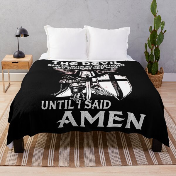 Item preview, Knights Templar Cross Shield Symbol Medieval Emblem Secret Order Amen designed and sold by TopTeeShop.
