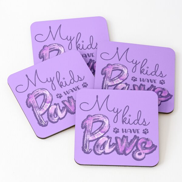 Item preview, My kids have paws (Purple) designed and sold by Thoughtscrawl.
