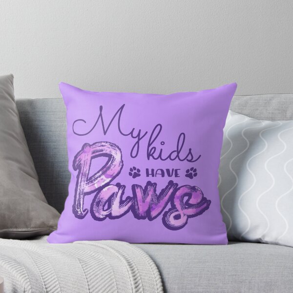 Item preview, My kids have paws (Purple) designed and sold by Thoughtscrawl.