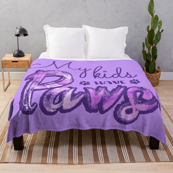 Item preview, My kids have paws (Purple) designed and sold by Thoughtscrawl.