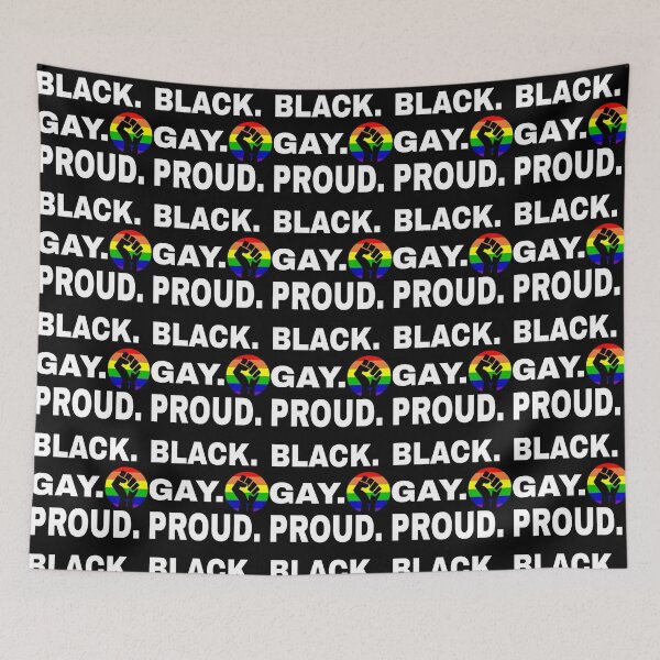 Item preview, Black Gay Proud blm pride month  designed and sold by GoodyLeo.