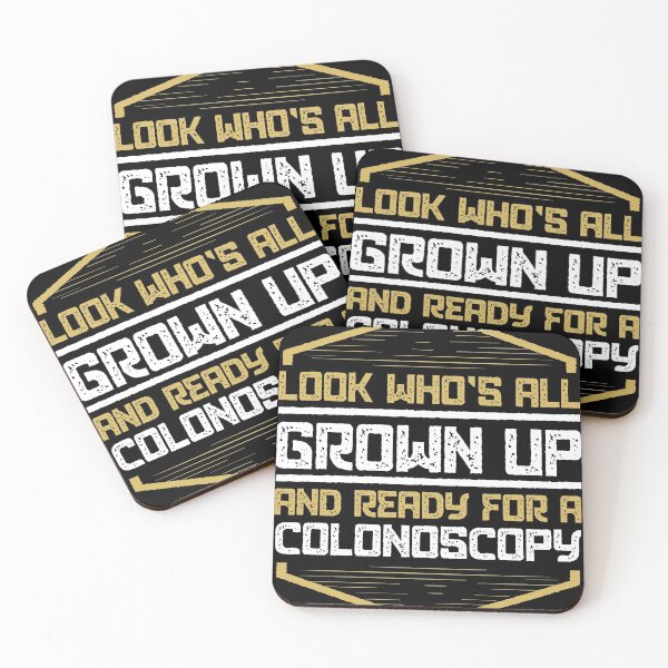 Item preview, All Grown Up | For Colonoscopy Funny 50th Gift Tee design designed and sold by Lisbob.