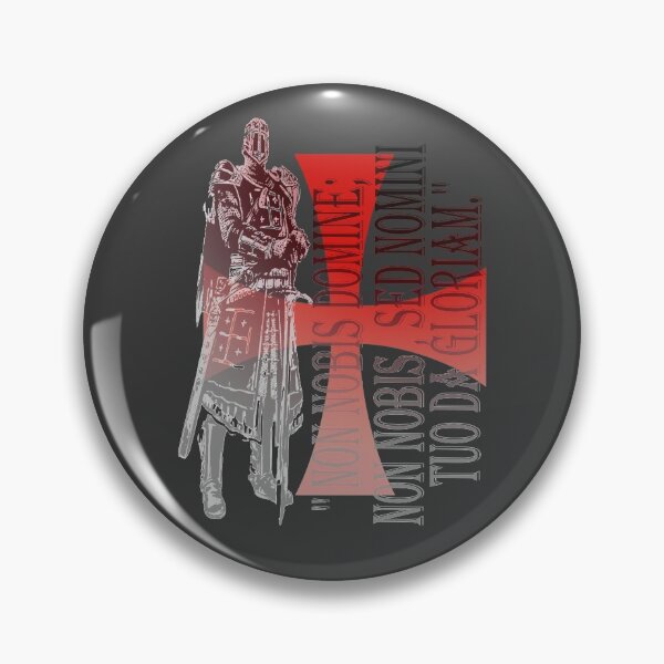 Item preview, Knights Templar Cross Shield Symbol Medieval Emblem Secret Order Non Nobis designed and sold by TopTeeShop.