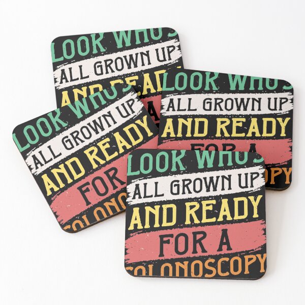 Item preview, All Grown Up | For Colonoscopy Funny 50th Gift Tee print designed and sold by Lisbob.