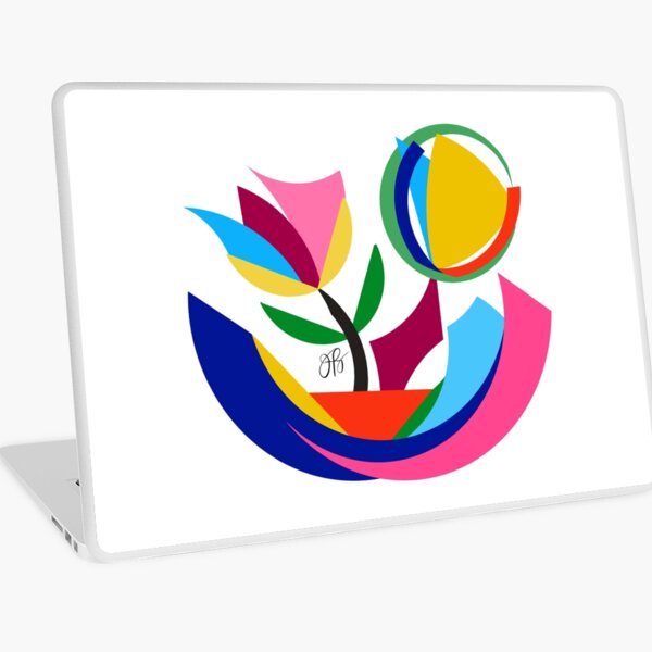 Abstract Flower Dish Laptop Skin