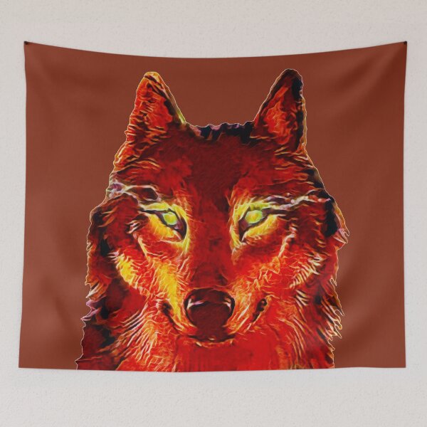 Item preview, Wolf with green shining eyes designed and sold by helenkaiy.