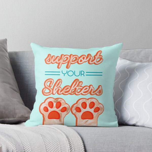 Item preview, Support your Shelters (Orange) designed and sold by Thoughtscrawl.