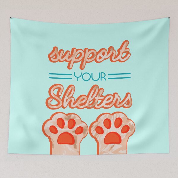 Item preview, Support your Shelters (Orange) designed and sold by Thoughtscrawl.