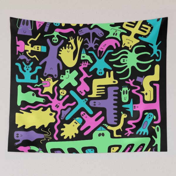 Item preview,  El segundo diseño en mi serie colectiva Creature. ¿Cuántos personajes llevan sombreros? designed and sold by Rob-John-Design.
