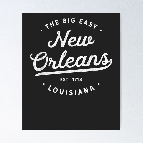 New Orleans Louisiana the Big Easy Classic Retro Vintage 