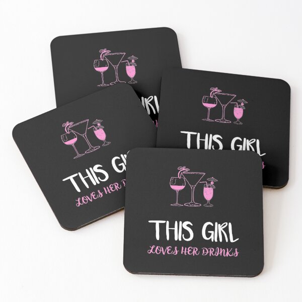 Item preview, This Girl Loves Her Drinks designed and sold by MoonsmileProd.