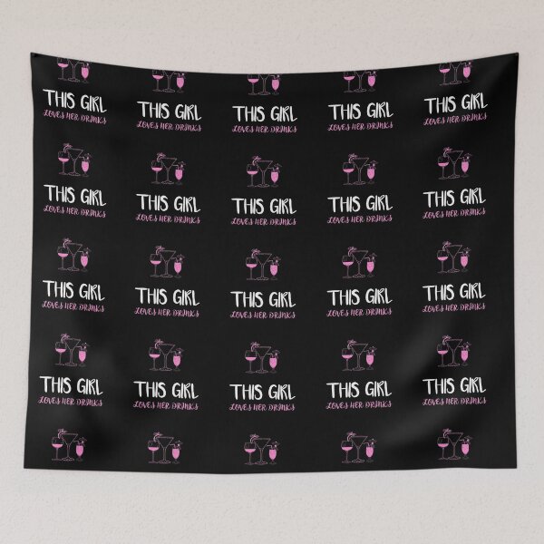 Item preview, This Girl Loves Her Drinks designed and sold by MoonsmileProd.