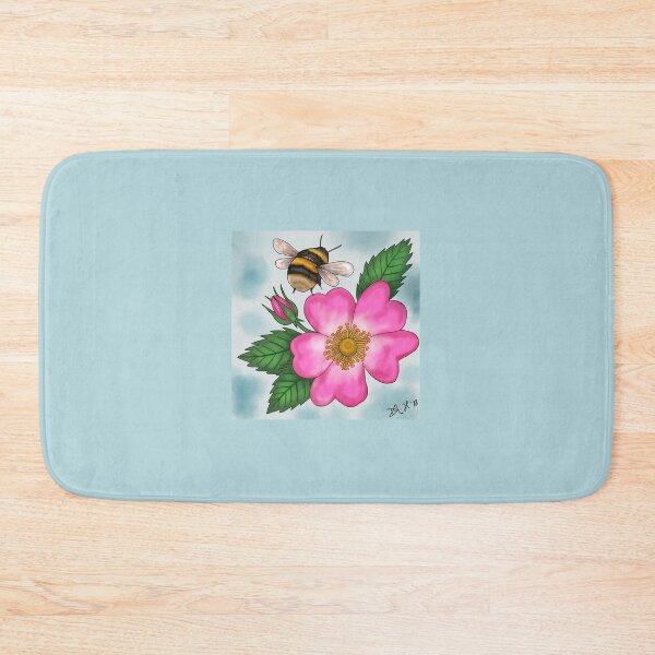 Item preview, Buff-Tail Bee & Wild Rose  designed and sold by Debbee75.
