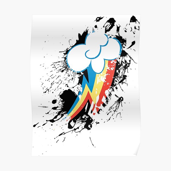 Rainbow Dash Cutie Mark Splat Poster