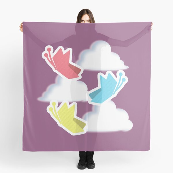 Three Butterflies in the sky Scarf