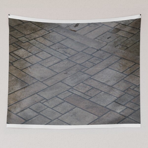 Item preview, Pink gray stone terrace with random panel designed and sold by EstelleRossetti.