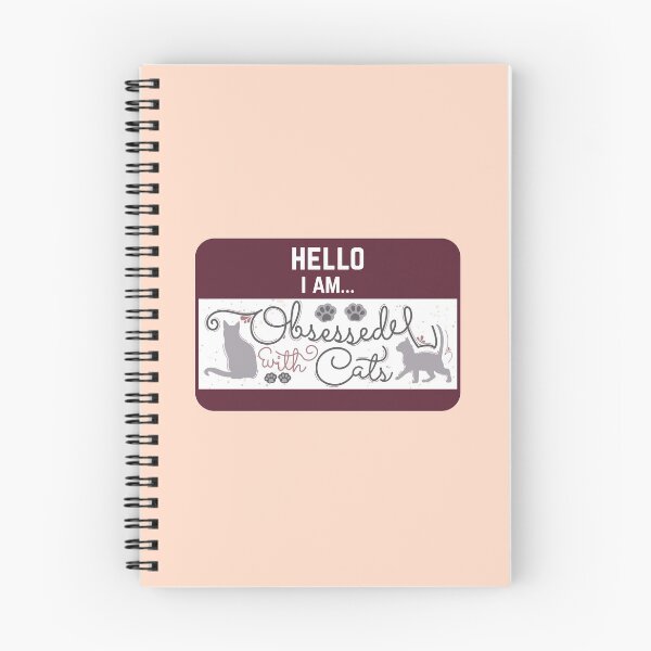 Item preview, I am obsessed with cats - Name Tag designed and sold by Thoughtscrawl.