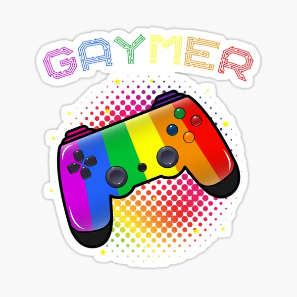 Video Game Gamer Rainbow Sticker Pack by Veritas Design Group