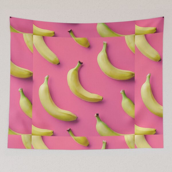 Item preview, Bananas on pink background  designed and sold by TheWhiteRhyno.