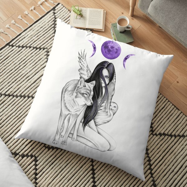 Purple Moon Floor Pillow
