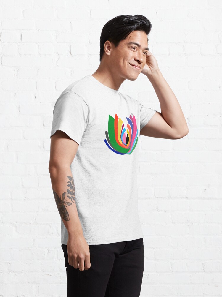 Alternate view of Abstract Lotus Classic T-Shirt