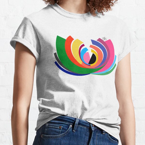 Abstract Lotus Classic T-Shirt