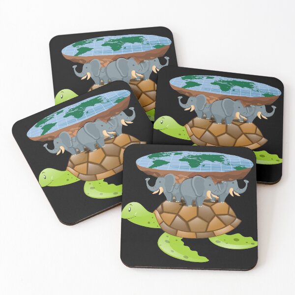 Item preview, Flat Earth Turtle Disk World Gift Design Idea design designed and sold by Lisbob.