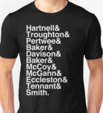 All Doctor - Hartnell to Smith, Whitout Hurt Unisex T-Shirt