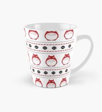 Totoro Winter Pattern - Red Tall Mug