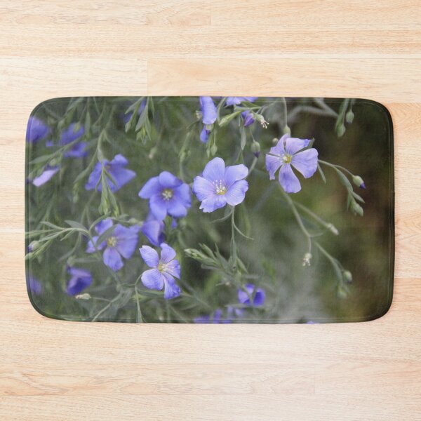Item preview, Purple flax linseed spring flower designed and sold by EstelleRossetti.