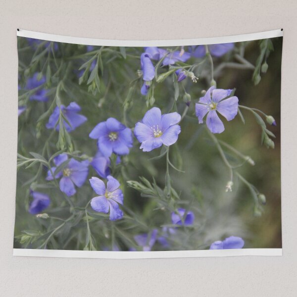 Item preview, Purple flax linseed spring flower designed and sold by EstelleRossetti.