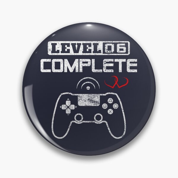 Item preview, Level 6 complete 6th Wedding Anniversary Gift Couple Video Gamer Gifts for Him & for Her designed and sold by BCNDesign.