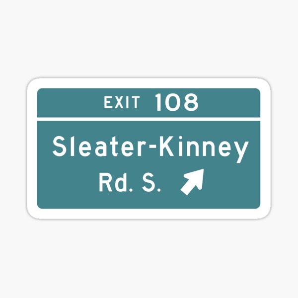 Sleater-kinney Intersection Sticker