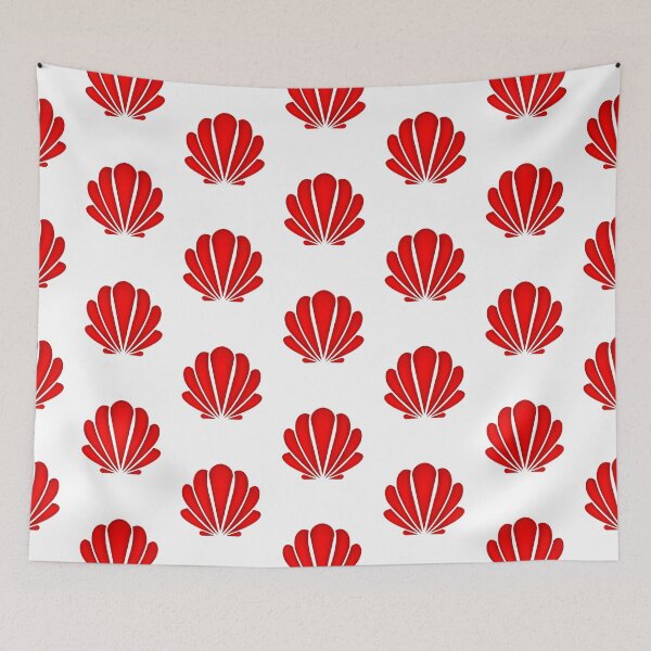 Item preview, Seashell Chic Red Design  designed and sold by laurasgallery.