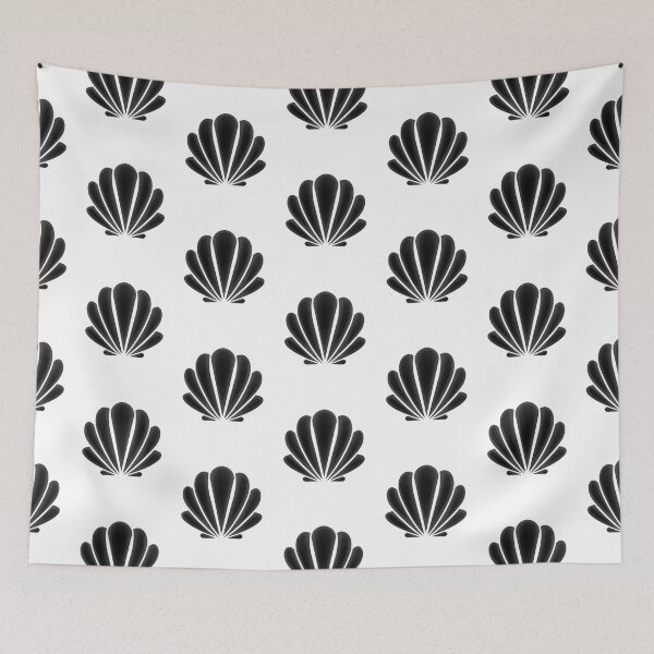 Item preview, Chic Black Seashell Design  designed and sold by laurasgallery.