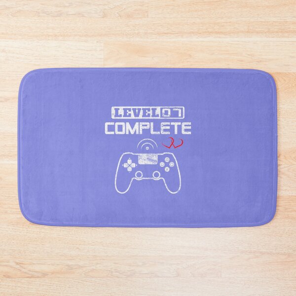 Item preview, Level 7 complete 7th Wedding Anniversary Gift Couple Video Gamer Gifts for Him & for Her designed and sold by BCNDesign.