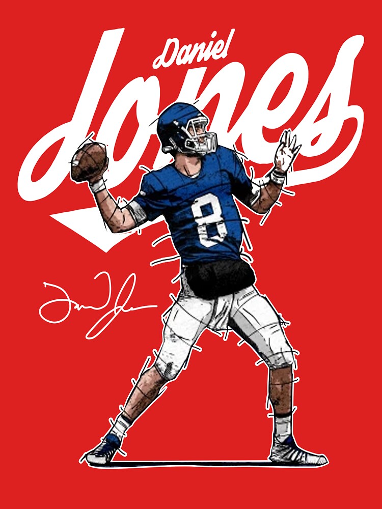 : Daniel Jones #8 New York Football Shirt Jersey 100% Cotton :  Clothing, Shoes & Jewelry