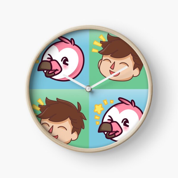 Flamingo Roblox Clocks Redbubble - flamingo roblox youtuber clock by zippykiwi redbubble