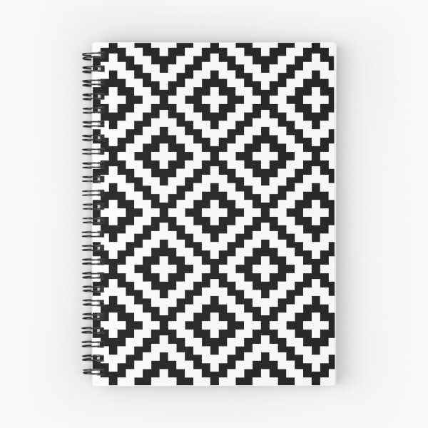 Item preview, White and black tribal pattern designed and sold by hexdecor.