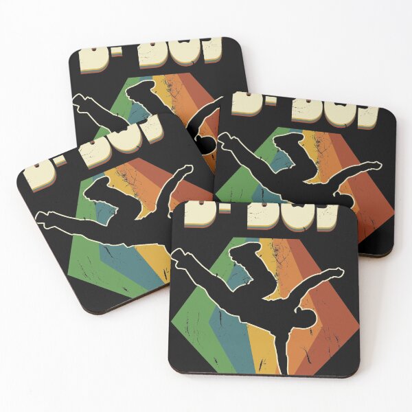 Item preview, Breakdancing 70s Vintage B-boy Silhouette Gift Design graphic designed and sold by Lisbob.
