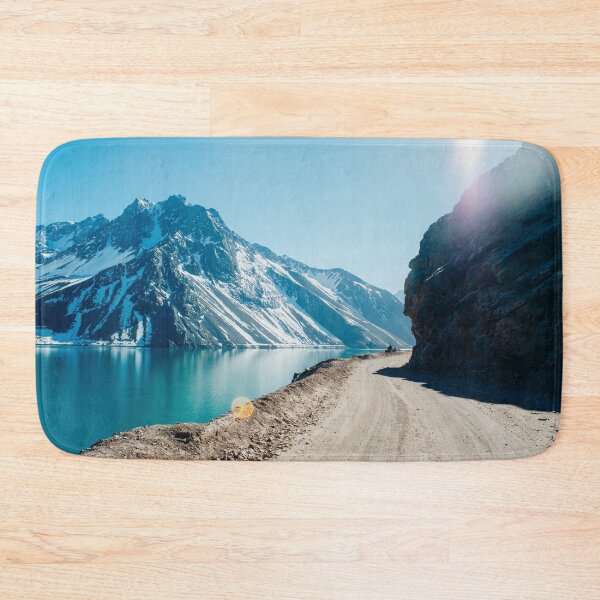 Item preview, Rocky Andes Mountains panorama in turquoise tones designed and sold by Carmen Jost.