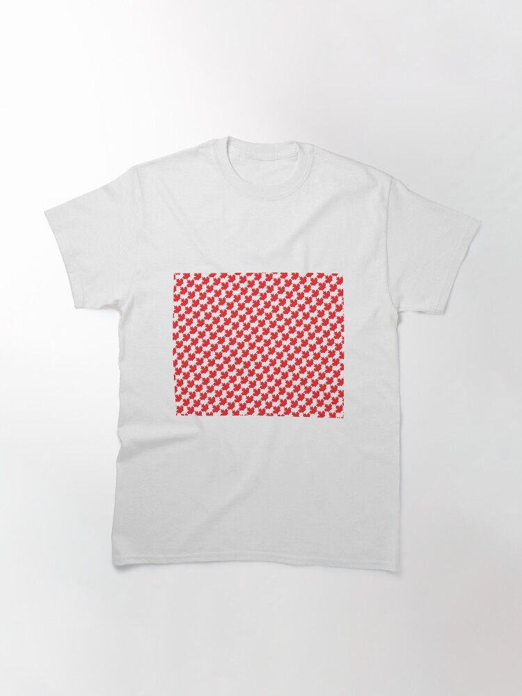 Alternate view of Canadian Maple Leaf Houndstooth Classic T-Shirt