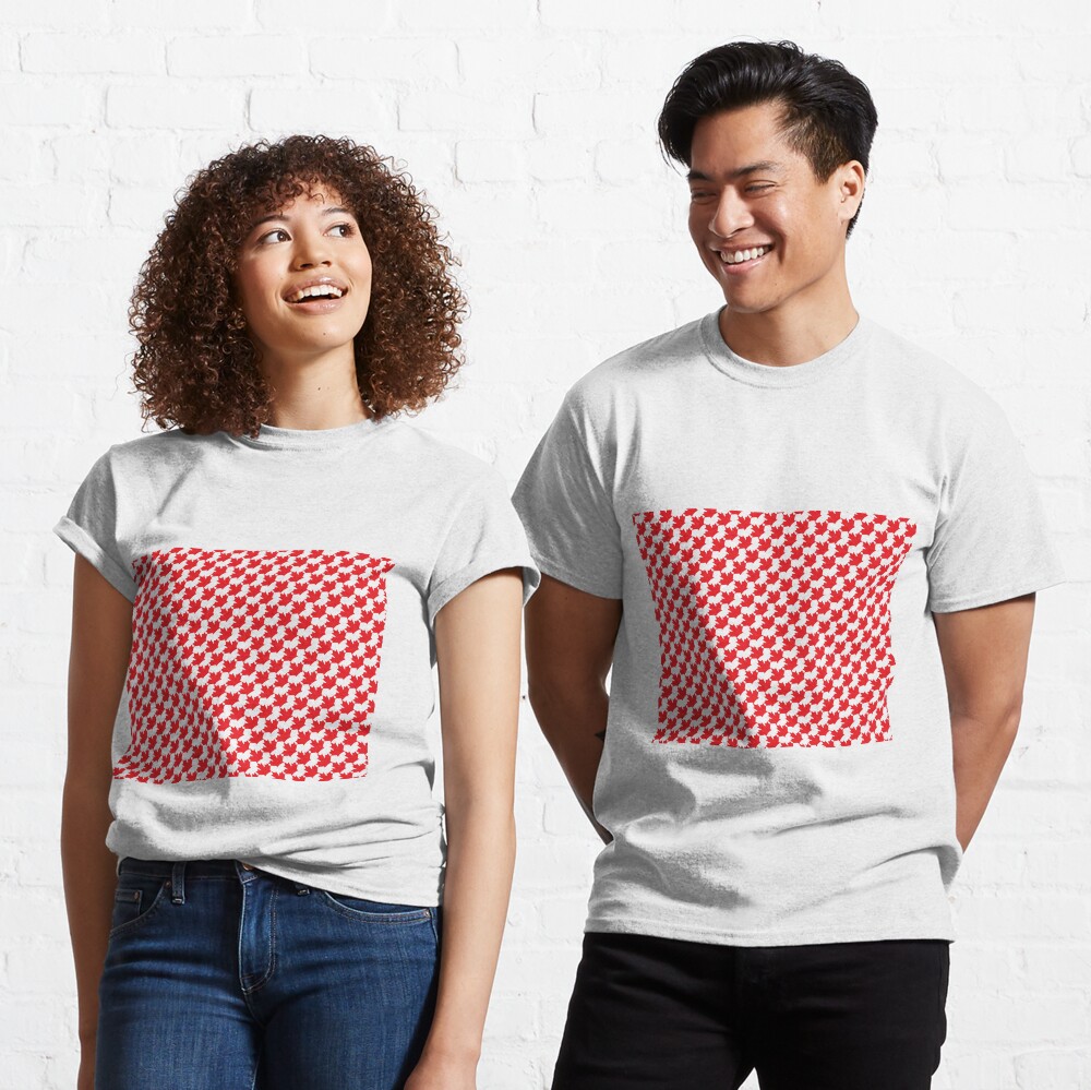 Canadian Maple Leaf Houndstooth Classic T-Shirt