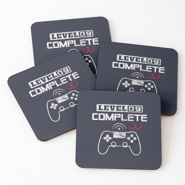Item preview, Level 9 complete 9th Wedding Anniversary Gift Couple Video Gamer Gifts for Him & for Her designed and sold by BCNDesign.