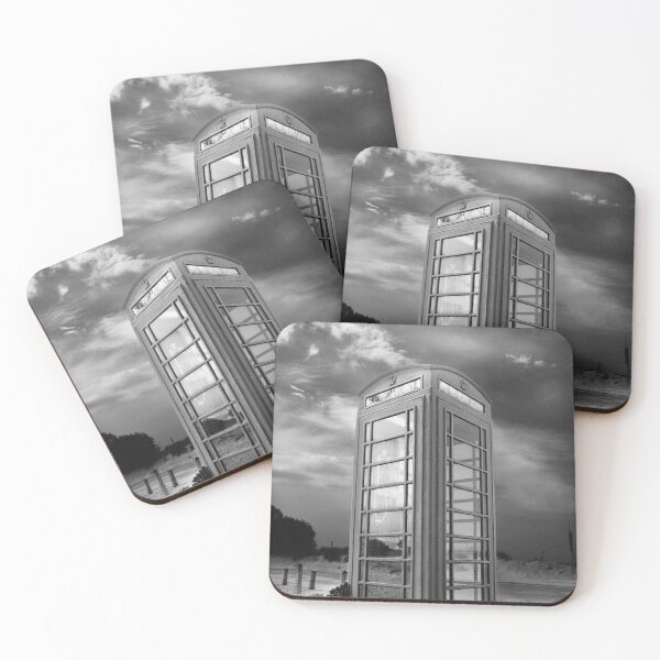 Item preview, Vintage public telephone on the beach designed and sold by Retro Futurist.