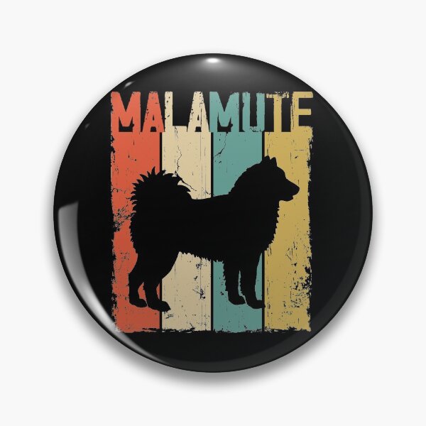 Aperçu de l'œuvre Alaskan Malamute Dog Vintage Retro Style créée et vendue par rafaeltto.