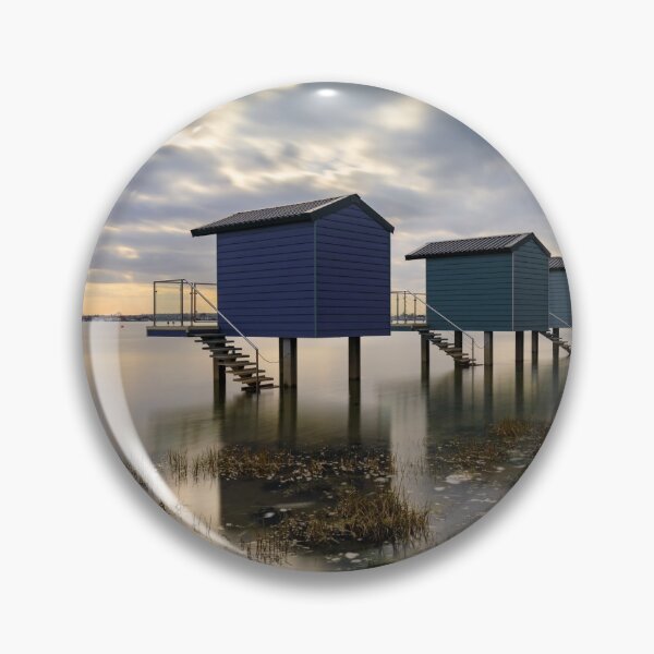 Item preview, High tide at Osea Beach Huts designed and sold by bitm2007.